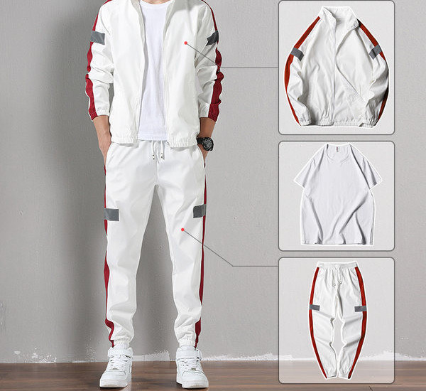 Mūsdienīgs trīsdaļīgs sporta tērps