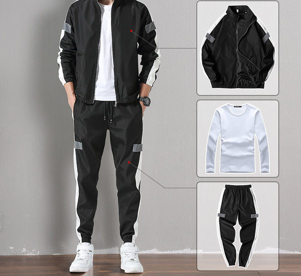 Mūsdienīgs trīsdaļīgs sporta tērps