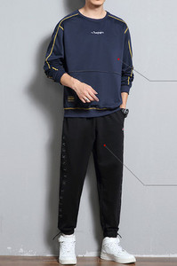 Ikdienas vīriešu blūzes un apakšas komplekts