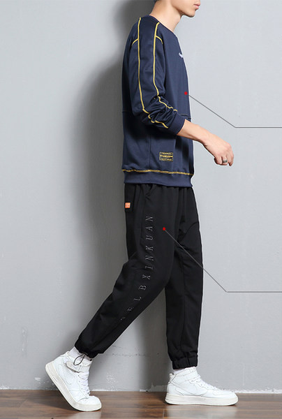 Ikdienas vīriešu blūzes un apakšas komplekts