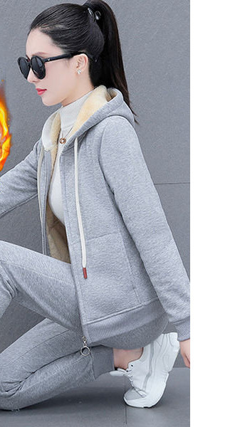 Moderns sieviešu komplekts ar dūnu oderi - divas daļas