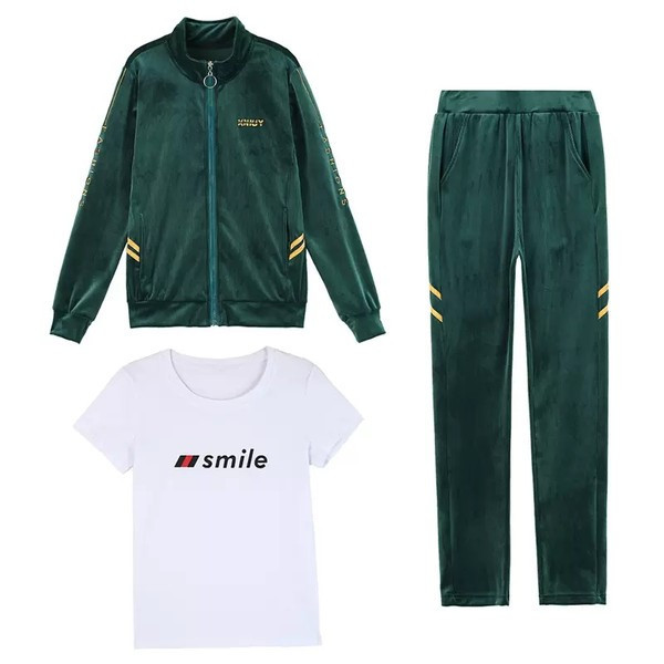 Sieviešu divdaļīgs komplekts ar apdruku un rāvējslēdzēja aizdari