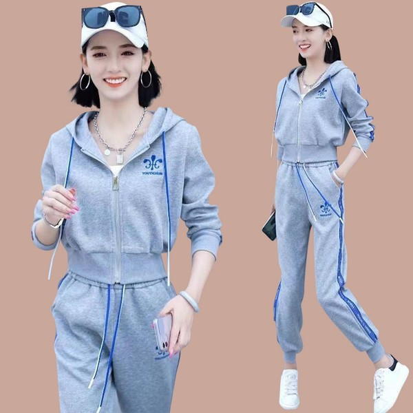 Sieviešu treniņtērps ar kapuci ar mežģīnēm