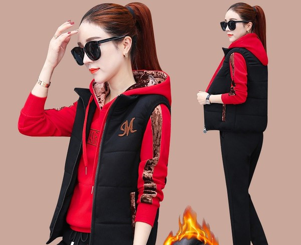 Γυναικείο σετ σε τρία τεμάχια με τσέπη