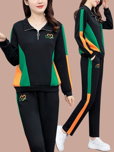 Γυναικείο σετ δύο τεμαχίων casual κέντημα