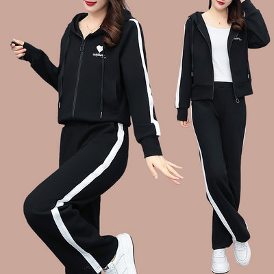 Sieviešu sportisks divdaļīgs komplekts ar caurulēm