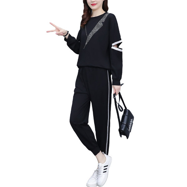 Γυναικεία Casual Stoned Μπλούζα και Σετ πάτου