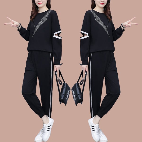 Γυναικεία Casual Stoned Μπλούζα και Σετ πάτου