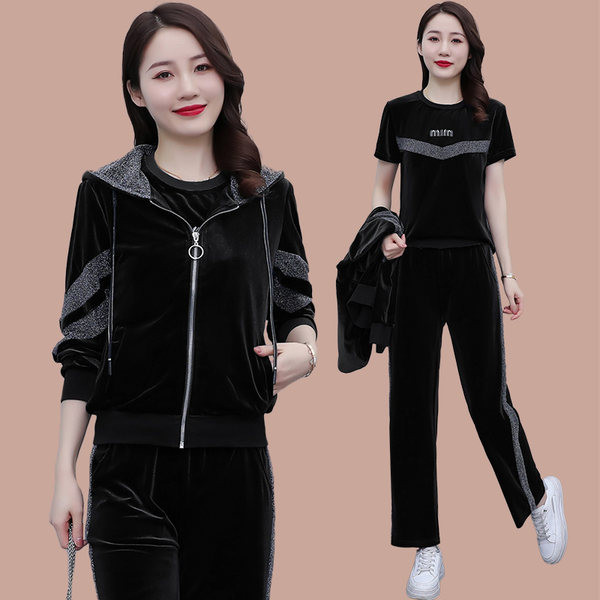 Női háromrészes plüss szett - télre is alkalmas