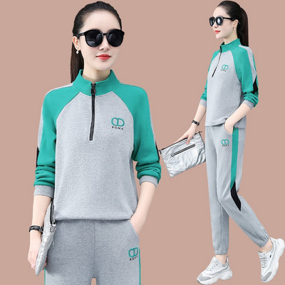 Ležerni ženski dvodijelni komplet - bluza i donji dio