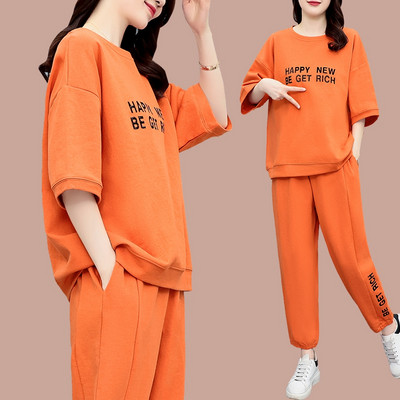 Φαρδιά αθλητικά σετ με  μανίκια 3/4  για γυναίκες