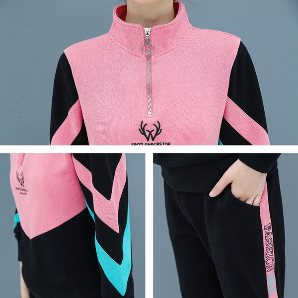 Női cipzáras csapat felirattal