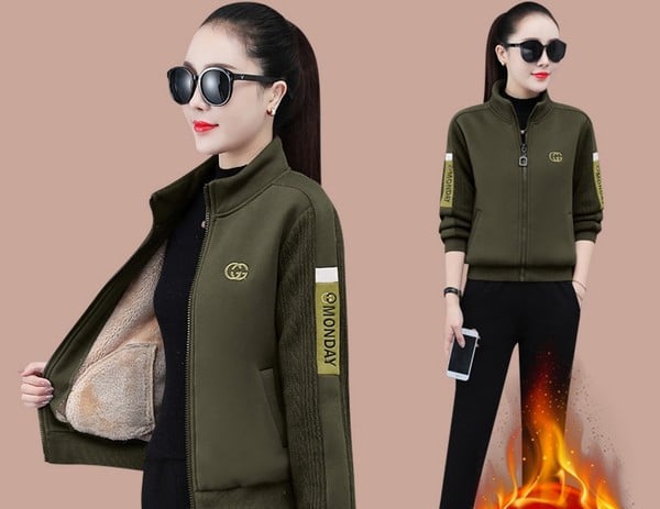 Γυναικείο χειμερινό σετ με ζεστή φόδρα