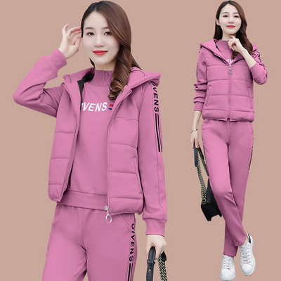 Sieviešu trīsdaļīgs komplekts ar uzrakstiem