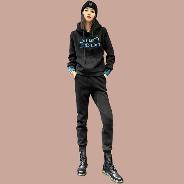 Γυναικείο Σετ κορδόνι με κουκούλα αθλητικό 