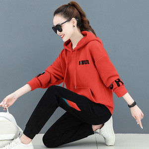 Ženski ležerni gornji i donji set s kapuljačom