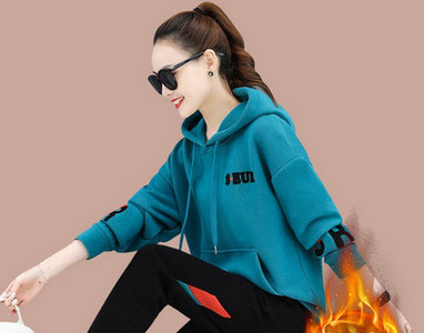 Ženski ležerni gornji i donji set s kapuljačom