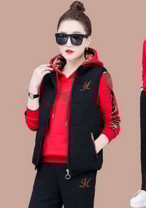 Női alkalmi háromrészes ruha - alsó, felső és mellény