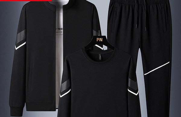 Jauna modeļa sporta trīsdaļīgs komplekts vīriešiem