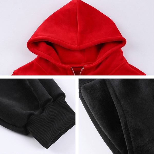 Casual γυναικείο σετ δύο τεμαχίων - κατάλληλο για τον χειμώνα