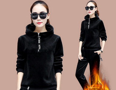 Sieviešu samta divdaļīgs komplekts