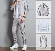 Jauna modeļa sporta trīsdaļīgs komplekts vīriešiem ar uzrakstu