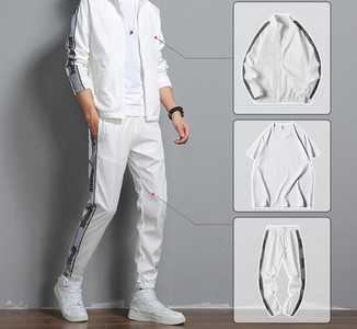 Jauna modeļa sporta trīsdaļīgs komplekts vīriešiem ar uzrakstu