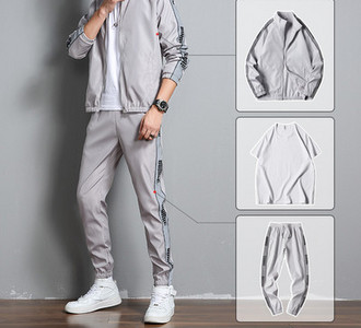 Jauna modeļa sporta trīsdaļīgs komplekts vīriešiem ar uzrakstu