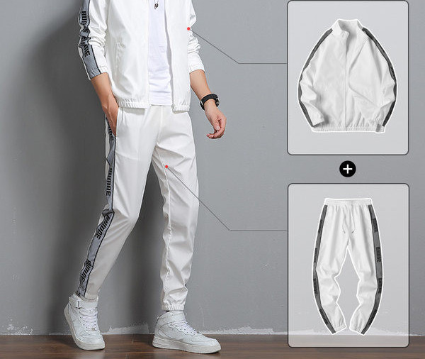 Jauna modeļa sporta trīsdaļīgs komplekts vīriešiem ar uzrakstu