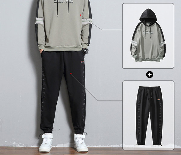 Férfi sport szett kapucnival