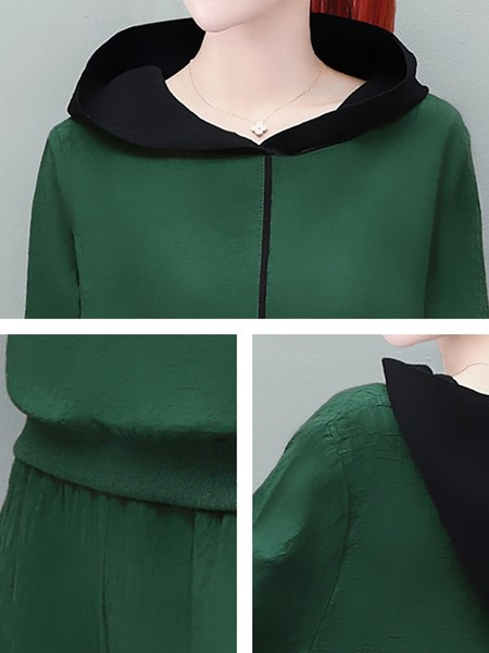 Κλασικό αθλητικό-casual γυναικείο σετ που αποτελείται από δύο μέρη