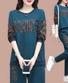 Tavaszi őszi női blúz és alsó szett