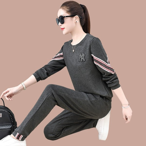 Set trening dama din doua piese de iarna cu buzunar