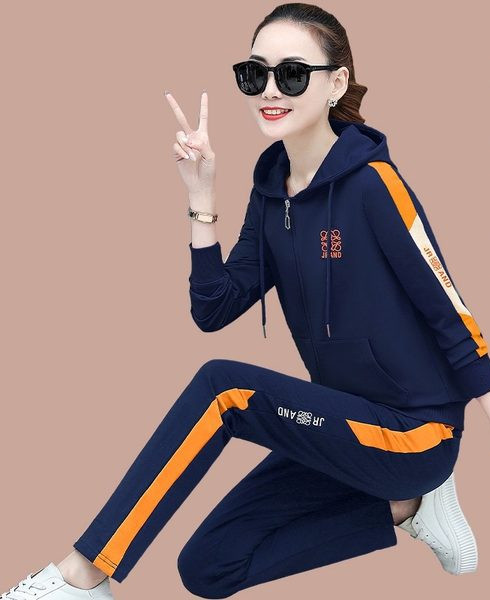 Sieviešu sporta divdaļīgs džemperis ar biksēm