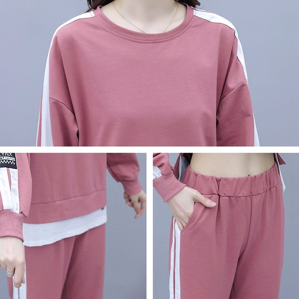 Ikdienas sieviešu divdaļīgs komplekts