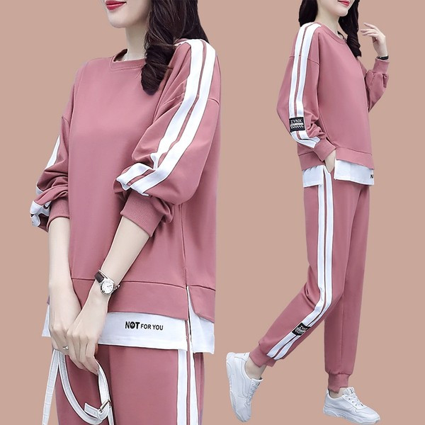 Sporta modeļa sieviešu divdaļīgs komplekts