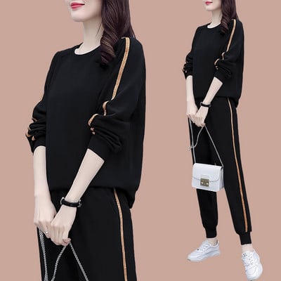 Sportisks sieviešu divdaļīgs komplekts ar kabatu