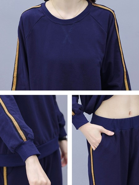 Sportisks sieviešu divdaļīgs komplekts ar kabatu