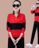 Kétrészes női atléta cipzárral