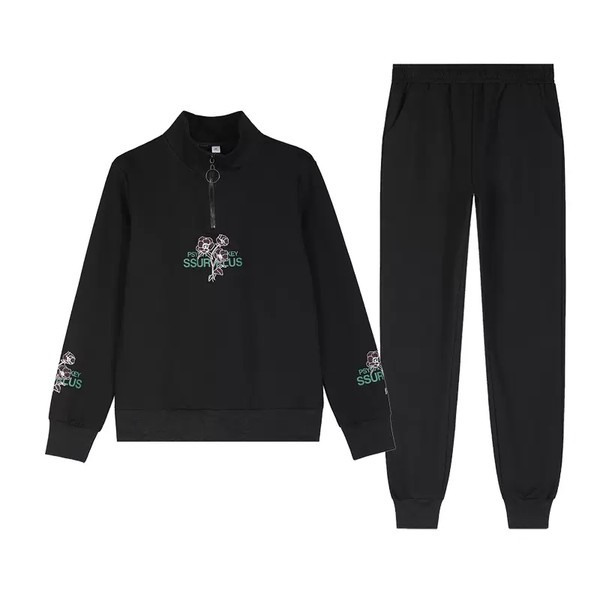 Ikdienas sieviešu komplekts ar izšuvumu - divi gabali