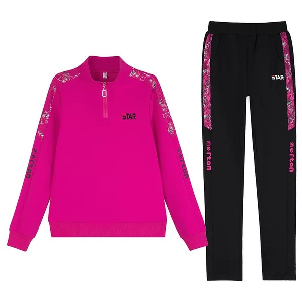 Ikdienas divdaļīgs tērps - blūze ar apkakli un biksēm