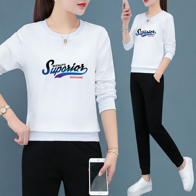 Jauna modeļa divdaļīgs sporta apģērbs ar uzrakstu sievietēm