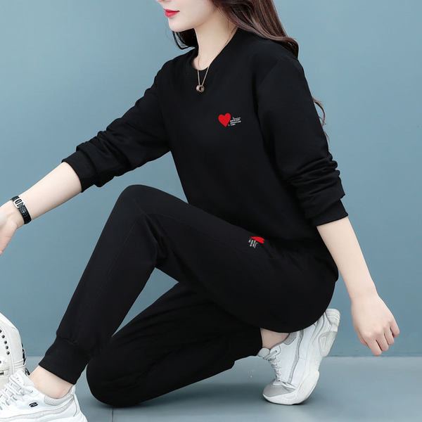 Ženski casual dvodijelni komplet - bluza i donji dio