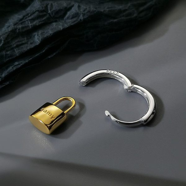 Vīriešu apaļi kulonu auskari