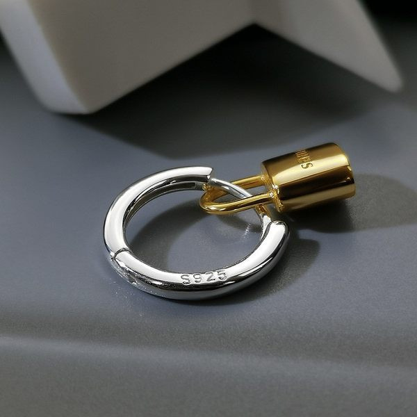 Vīriešu apaļi kulonu auskari