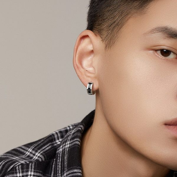 Muške naušnice u srebrnoj boji