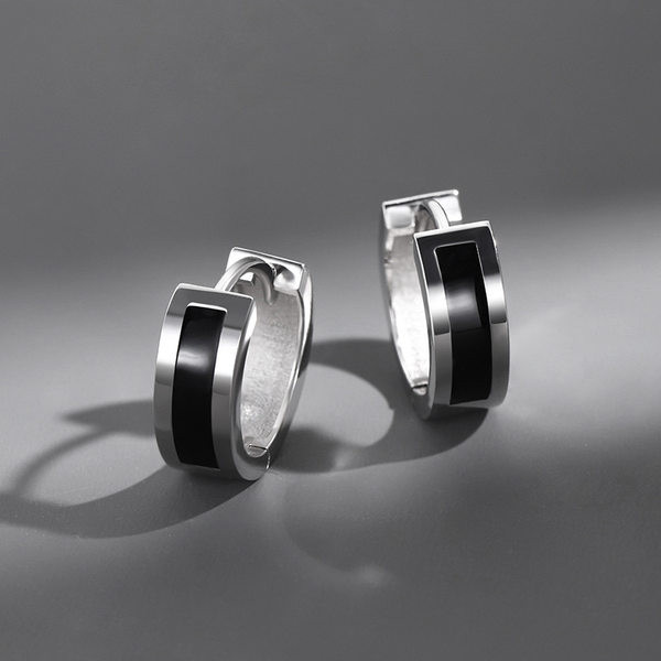 Muške naušnice u srebrnoj boji