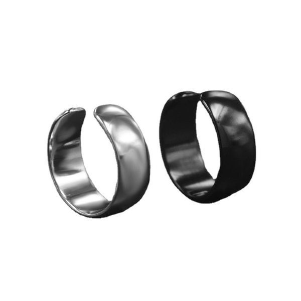 Muške naušnice u srebrnoj i crnoj boji