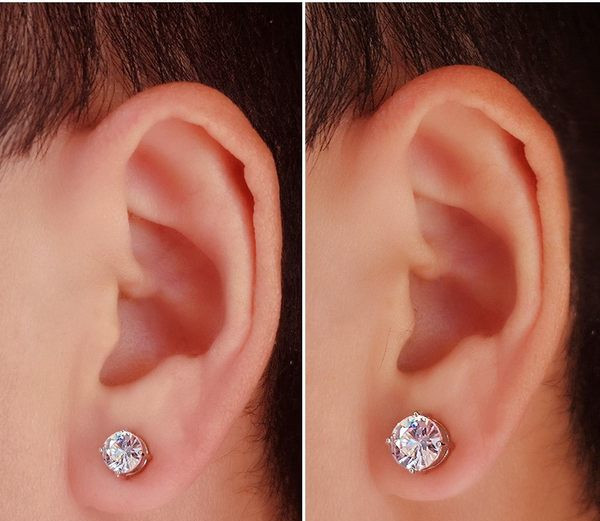 Novi model muških naušnica sa ukrasnim kamenčićem