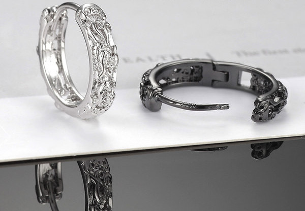 Muške okrugle naušnice